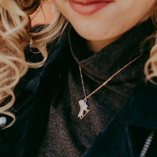 Ice Skate with your Heart Necklace - Brilliance & Melrose