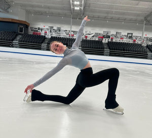 Mesh Ice Skating Crop Top