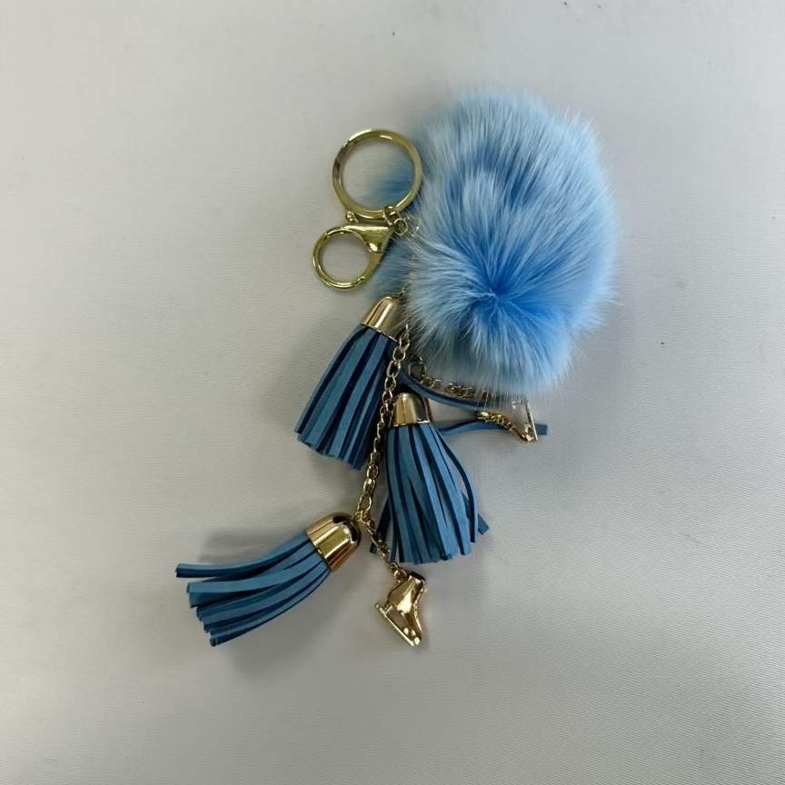 Fluffy Skating Keychain