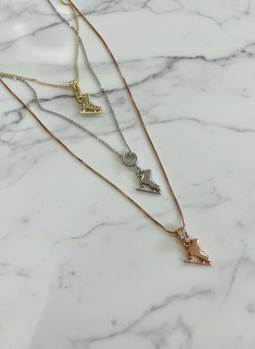 Rose Gold Skate Necklace