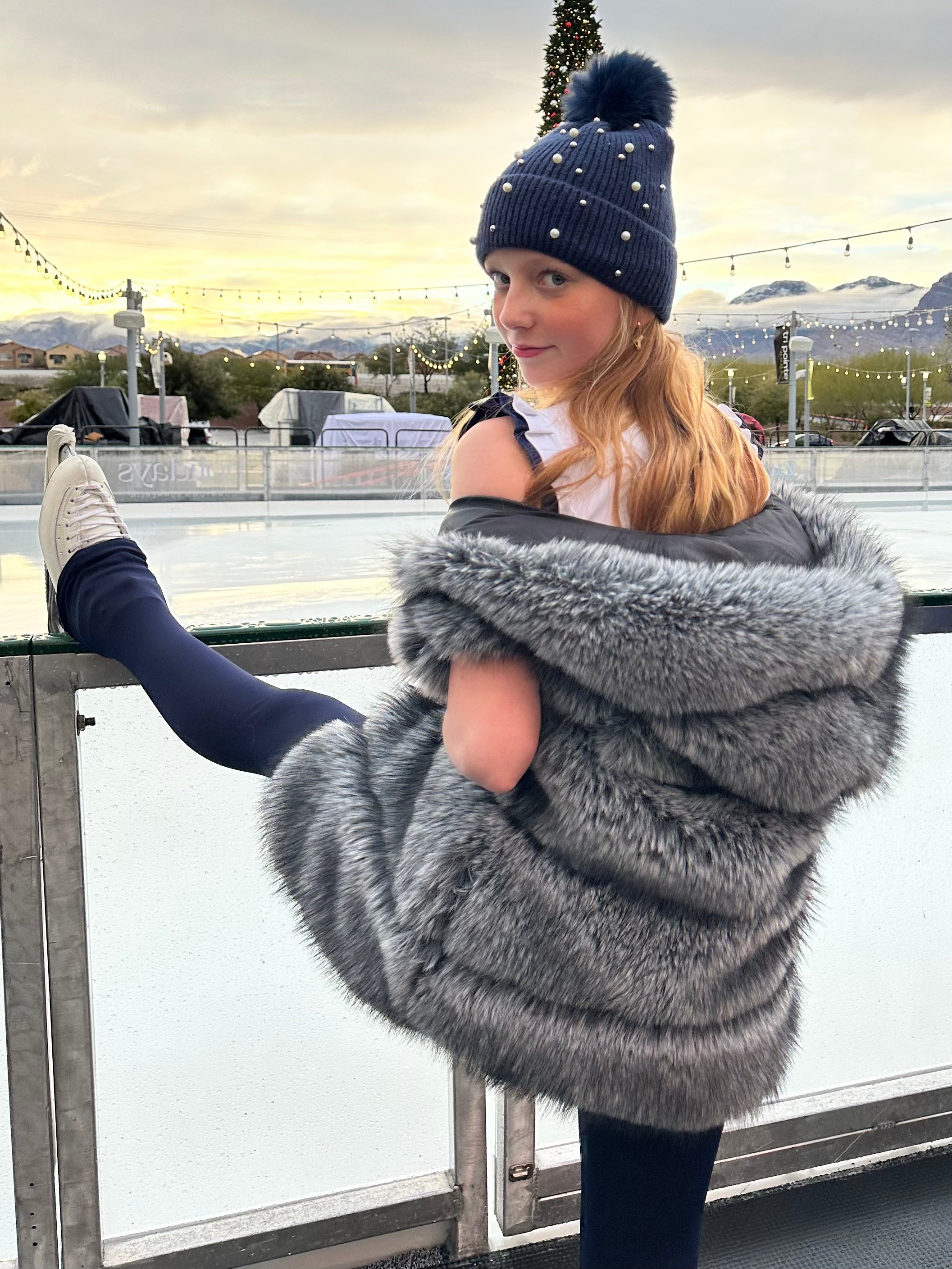 Faux Fur Skating Vest
