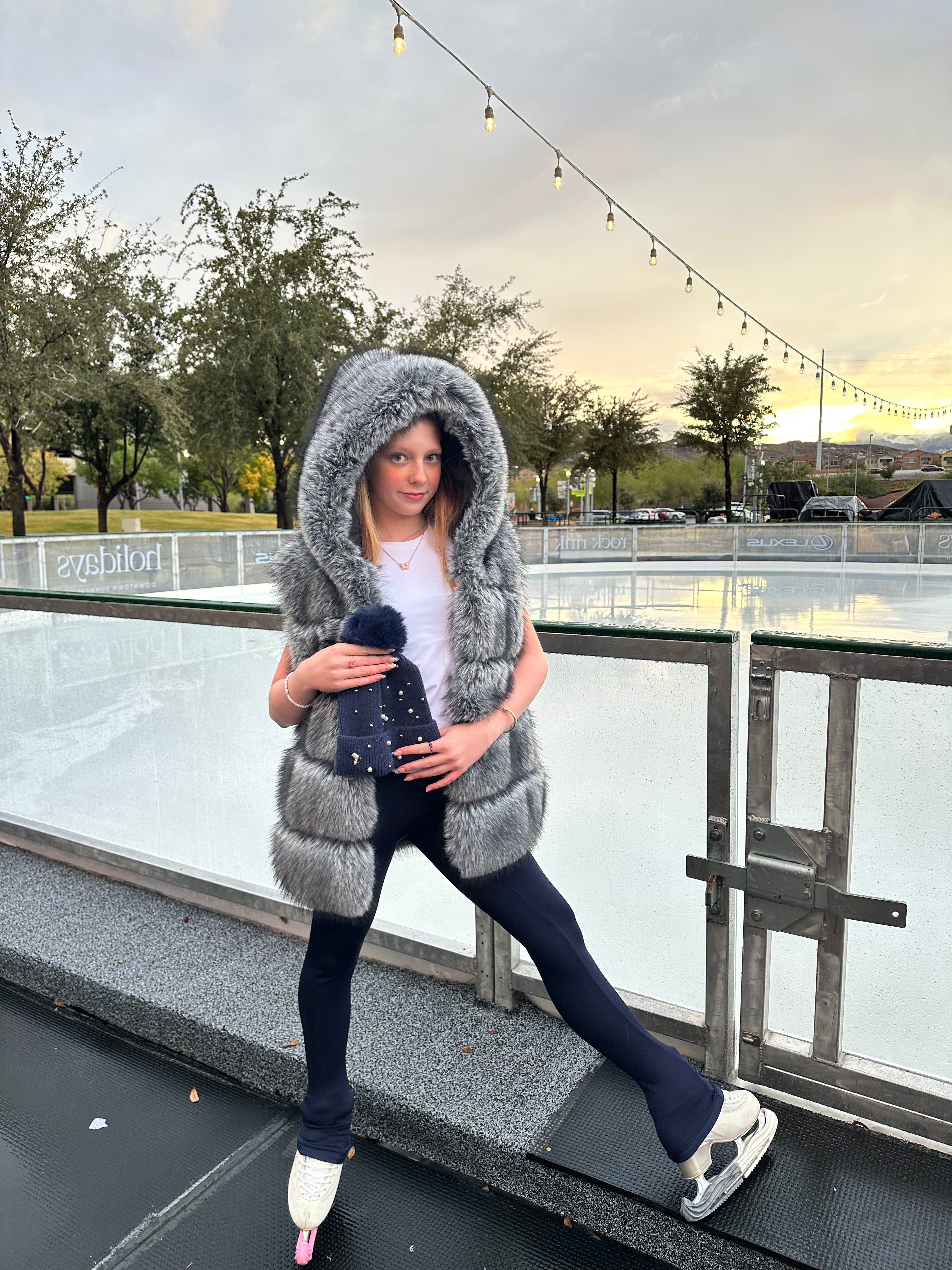 Faux Fur Skating Vest