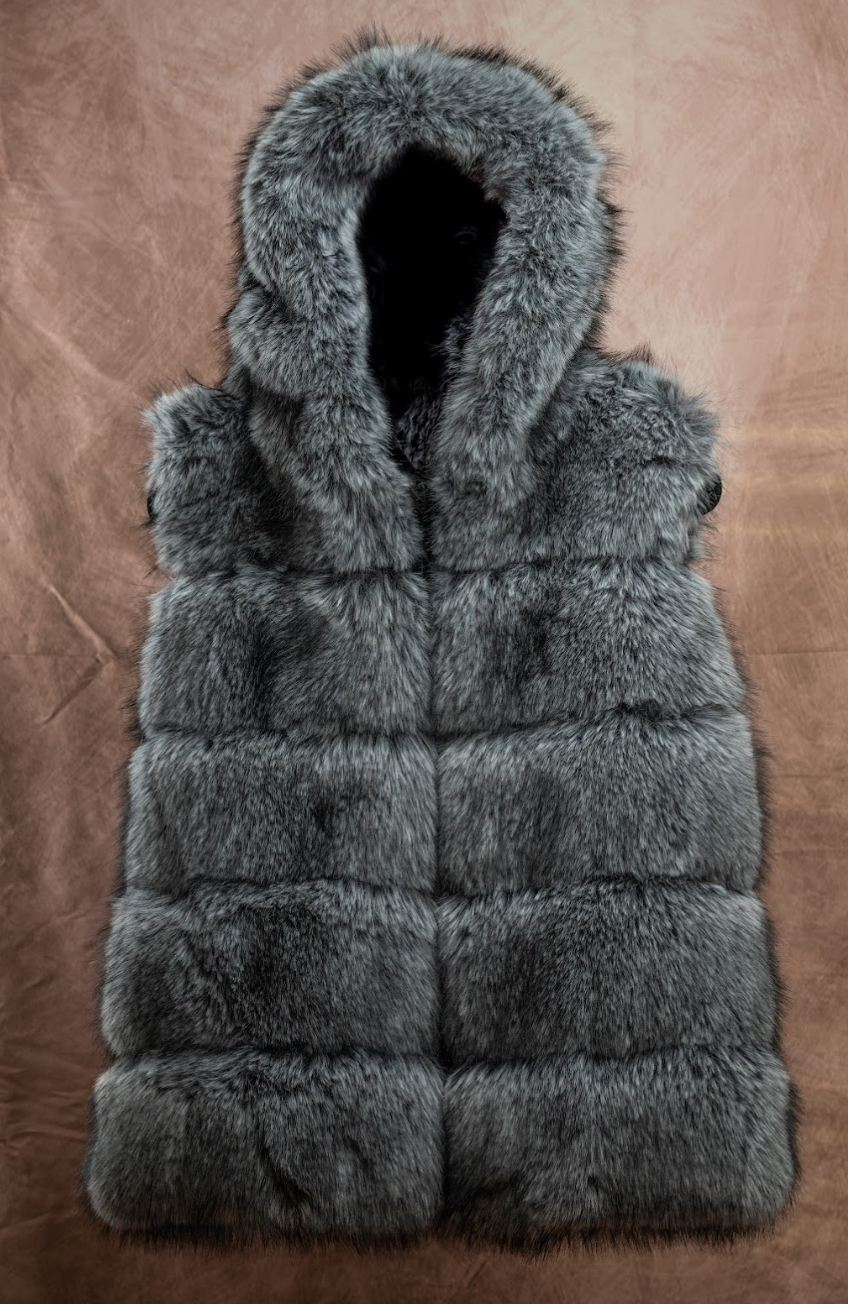 Faux Fur Skating Vest